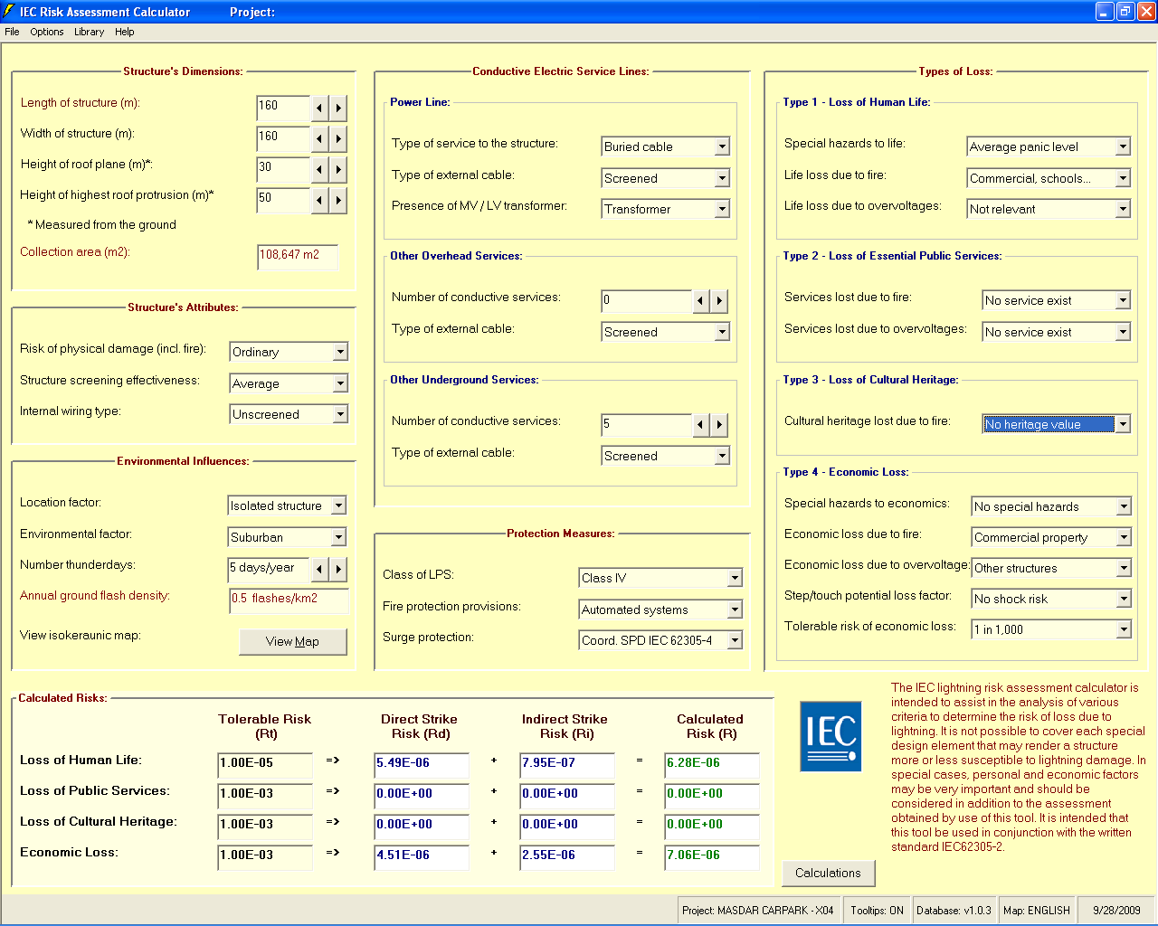 Lightning Risk Assessment (IEC 62305)